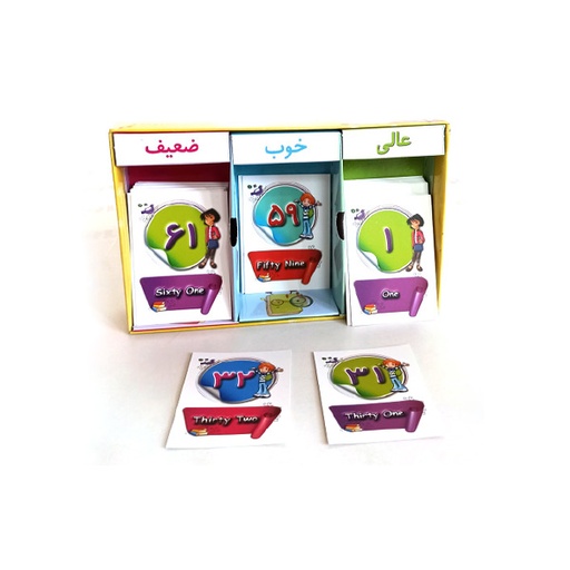 بازی آموزشی غربال اعداد ١ تا ١٠٠ فارسى و لاتين